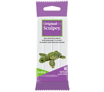 Sculpey Original White & Terra Cotta 1 lb, 1.75 lb., 8 lb. and 24 lb. bulk packs, Granite 1 lb.