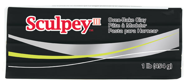 Sculpey III Polymer Clay 8 oz, Black