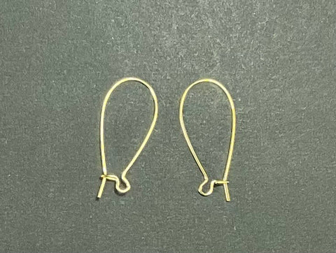 Stainles steel gold and silver earring hook hypoallergenic ear line fish  hook